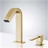 Fontana Commercial Brushed Gold Touch Less Automatic Sensor Faucet & Manual Soap Dispenser